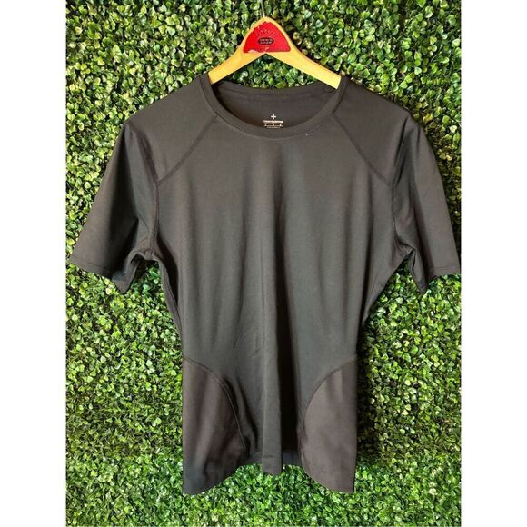 Tommie Copper Full Zip Large Copper & Zinc Infused Mens SS Full BACK shirt - Picture 1 of 4